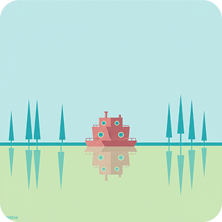 Плавучая дача на оз. Долгое на базе ГПУ «Голубов сад»